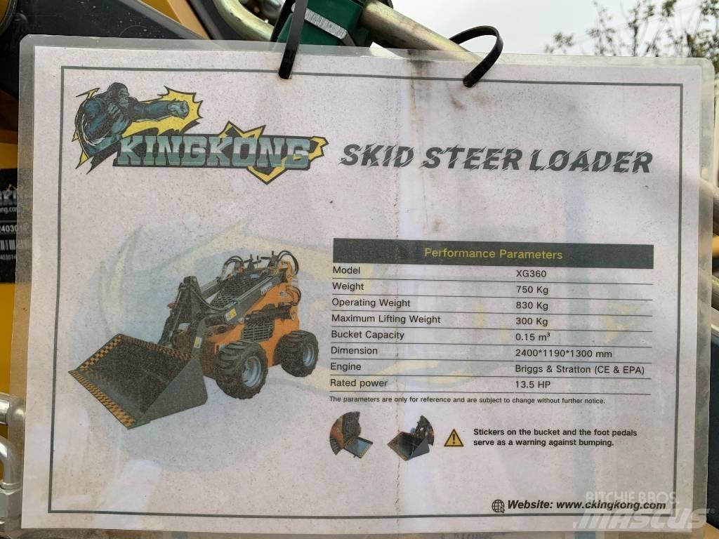 KingKong XG360 Smykem řízené nakladače