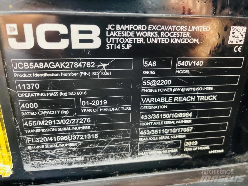 JCB 540-140 Teleskopické manipulátory