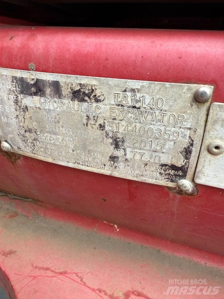 Takeuchi TB 1140 Pásová rýpadla