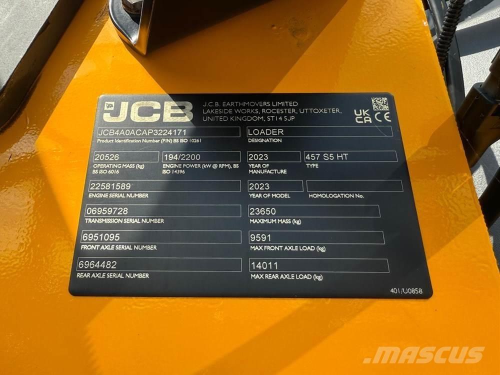 JCB 457 HT Kolové nakladače