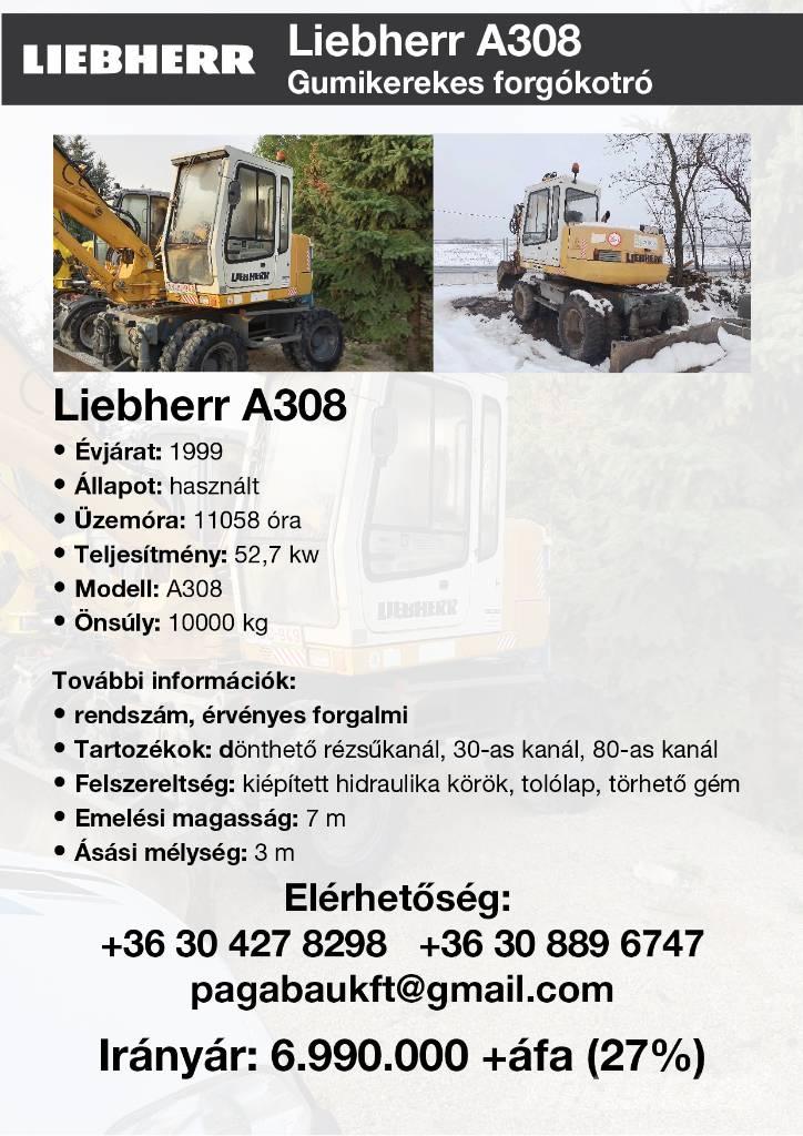 Liebherr A 308 Kolová rýpadla
