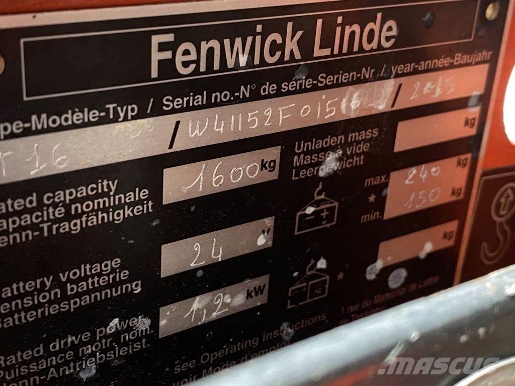 Linde T16 Nízkozdvižný vozík