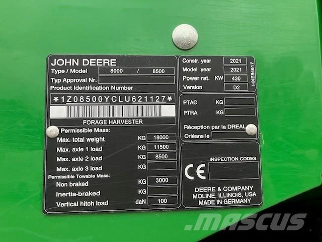 John Deere 8500i Samojízdné sekačky