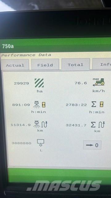 John Deere R952i Samohybné postřikovače