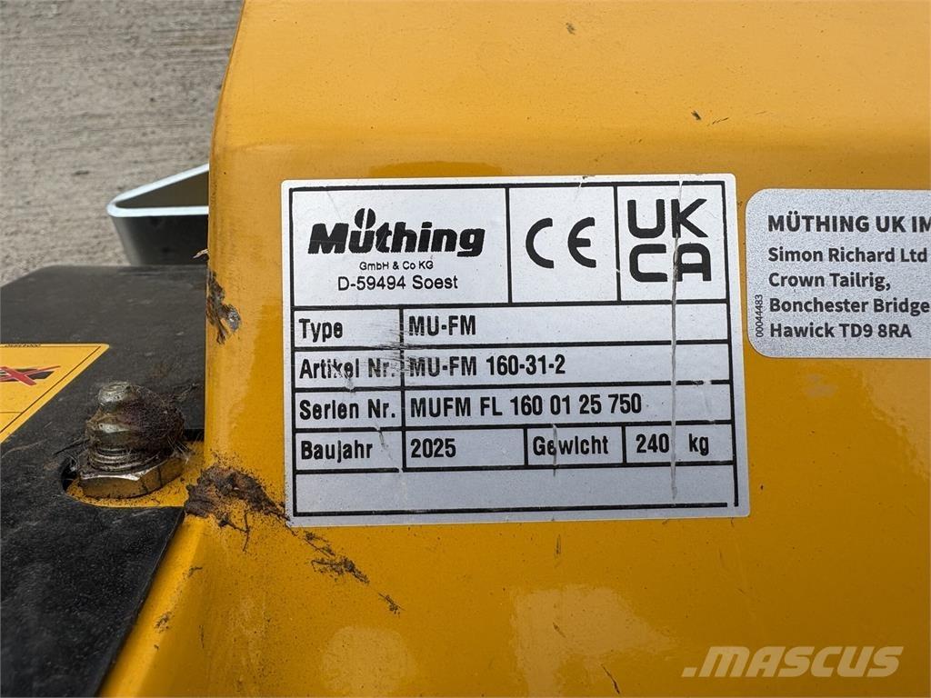 Muthing MU-FM160 Sekačky namontované a tažené