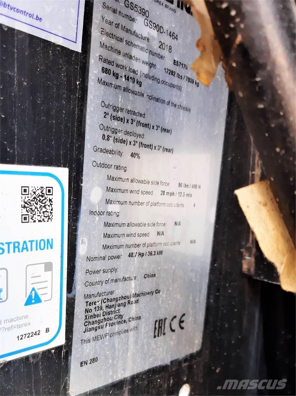 Genie GS5390RT Nůžková zvedací plošina