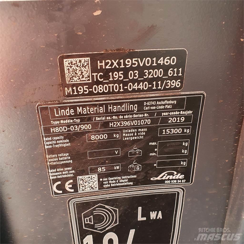 Linde H80D/900 Dieselové vozíky