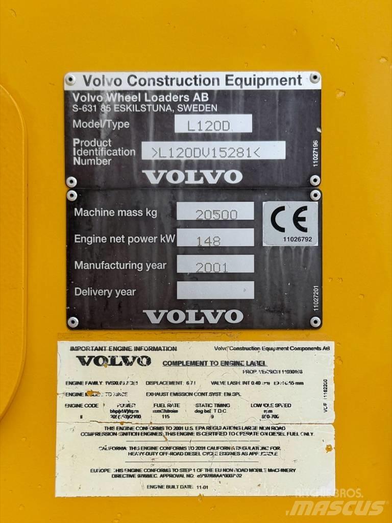 Volvo L 120 D Kolové nakladače