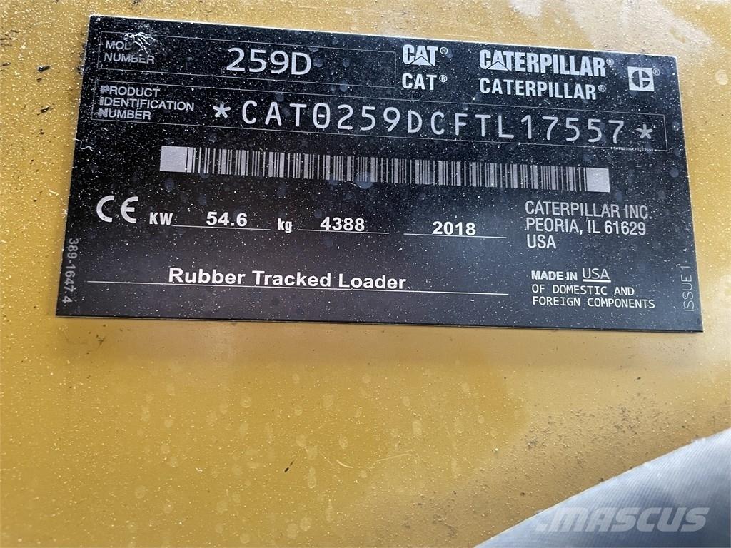 CAT 259D HF Smykem řízené nakladače
