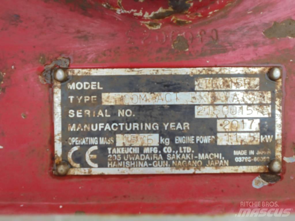 Takeuchi TB215R Mini rýpadla < 7t