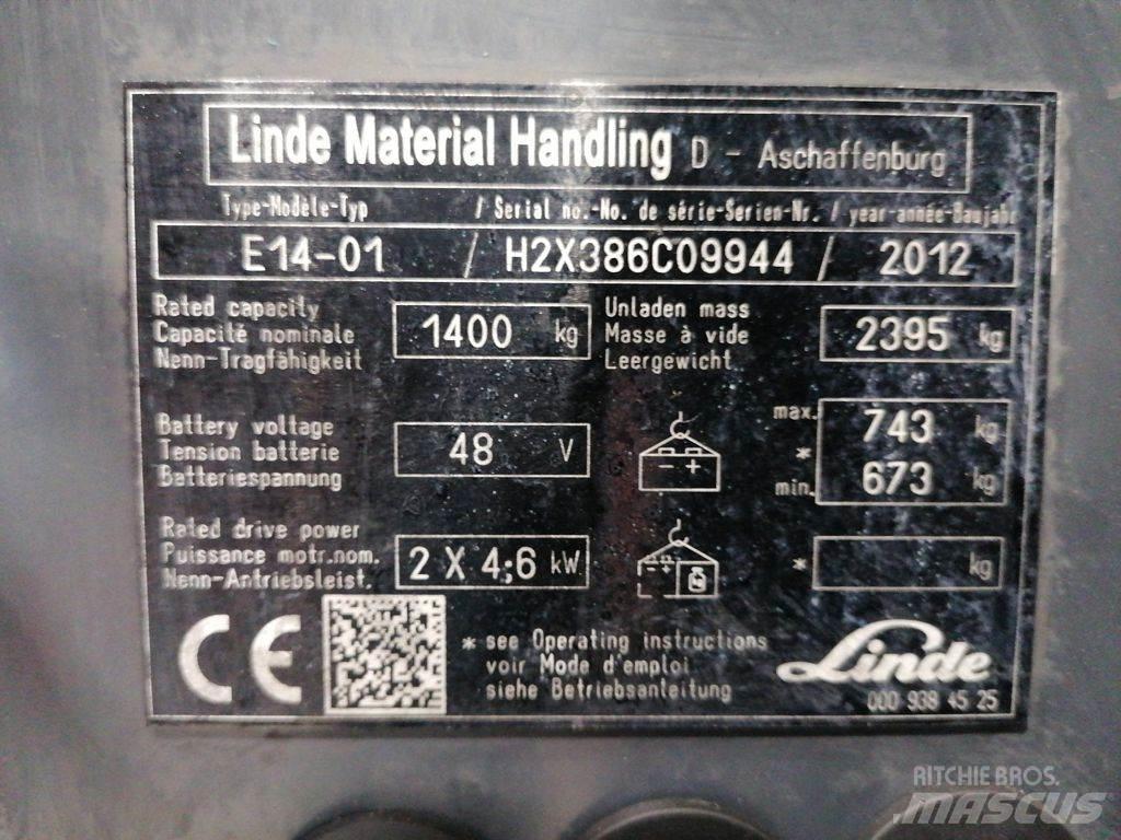 Linde E14-01 Akumulátorové vozíky