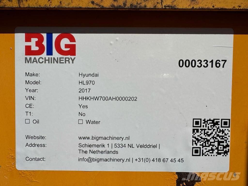Hyundai HL970 Kolové nakladače
