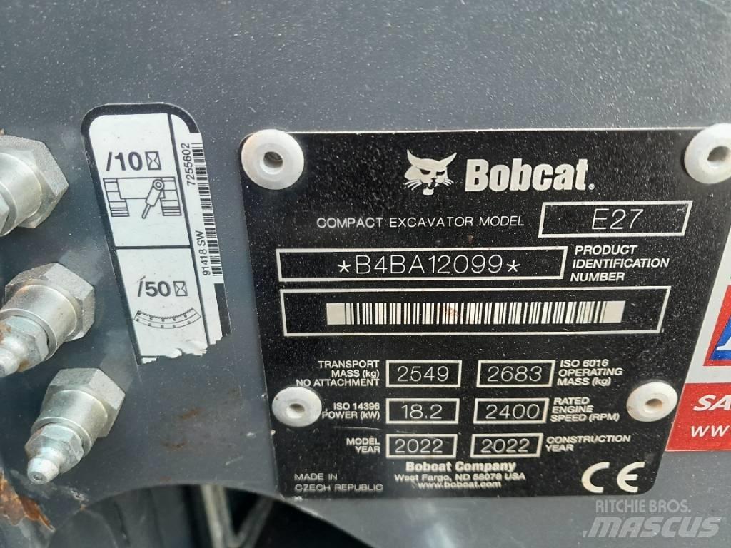 Bobcat E 27 Mini rýpadla < 7t