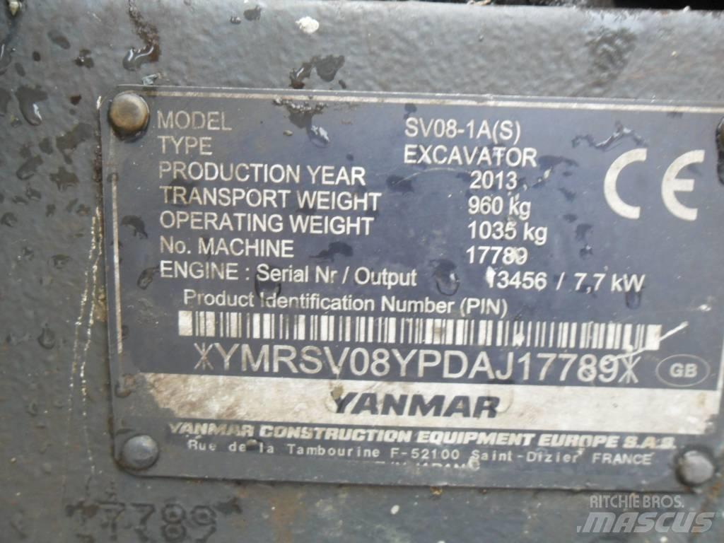 Yanmar SV 08 Mini rýpadla < 7t