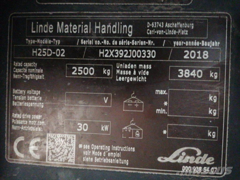 Linde H25D-02 Dieselové vozíky