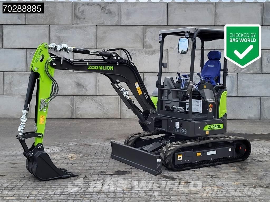Zoomlion ZE26 GU Mini rýpadla < 7t
