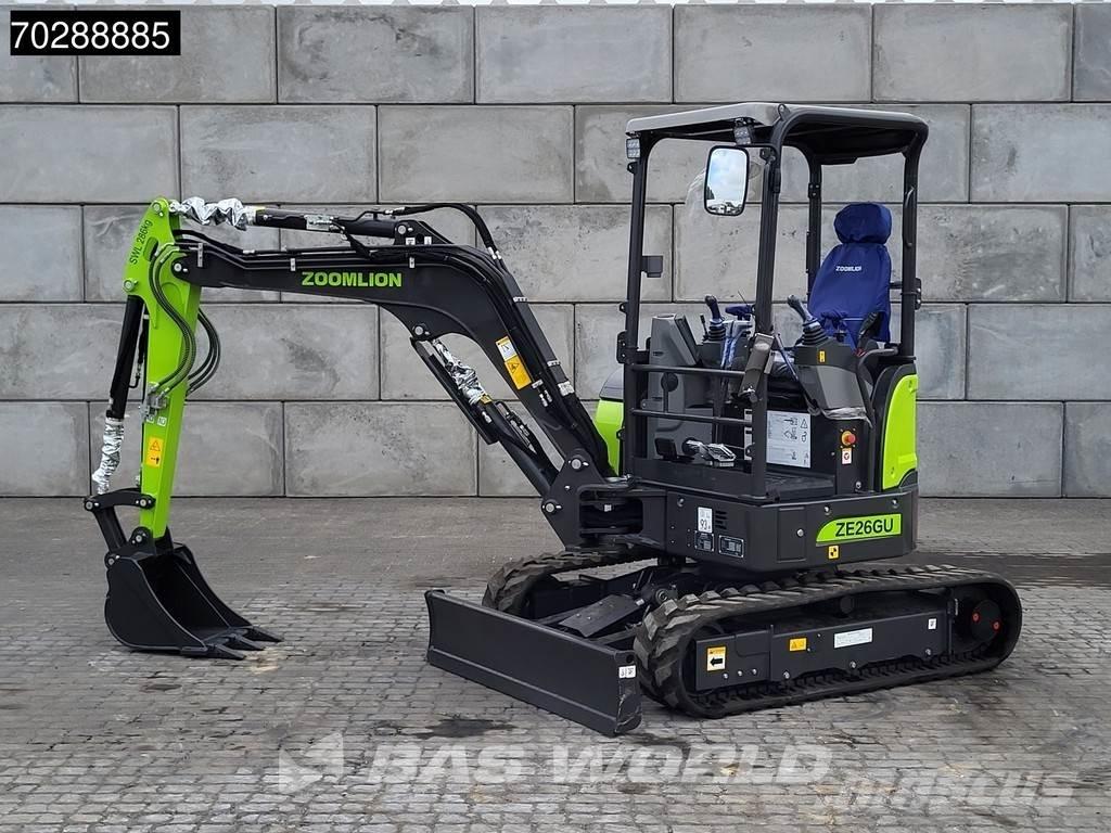 Zoomlion ZE26 GU Mini rýpadla < 7t