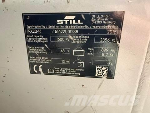 Still RX20-16 Akumulátorové vozíky