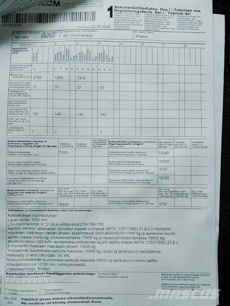 Scania R 480 LB Sklápěče