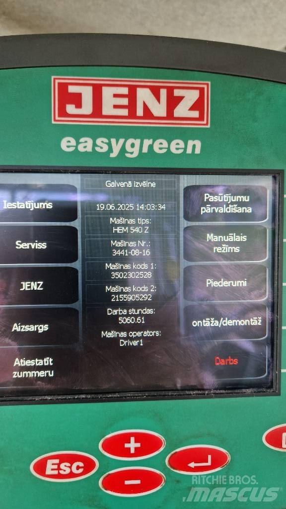 JENZ HEM 540Z Štěpkovače