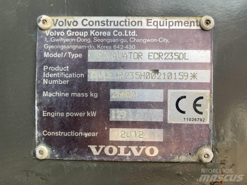 Volvo ECR 235 DL Pásová rýpadla