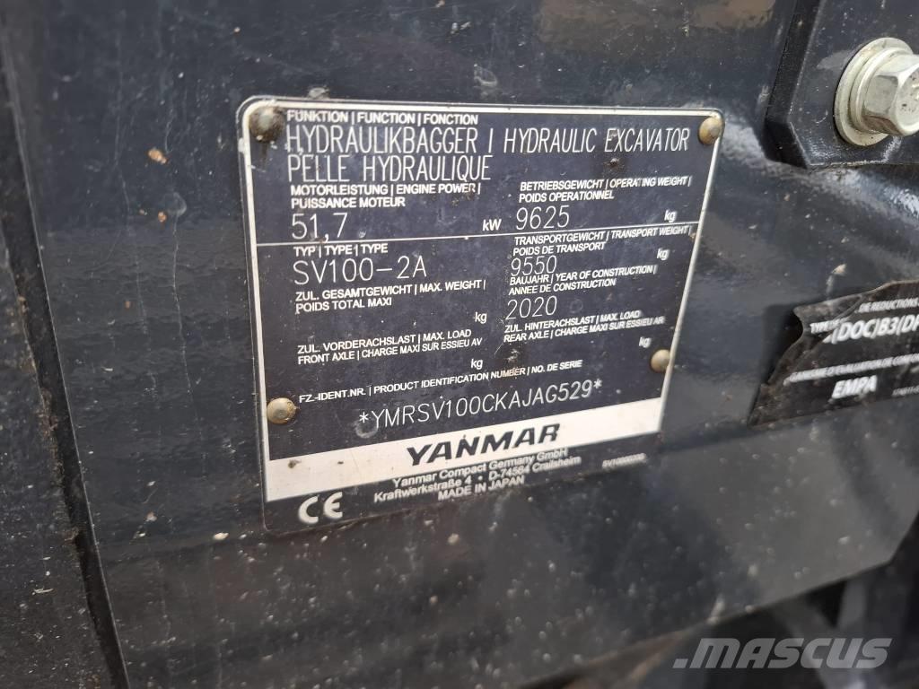 Yanmar SV 100-2A Midi rýpadla 7t - 12t