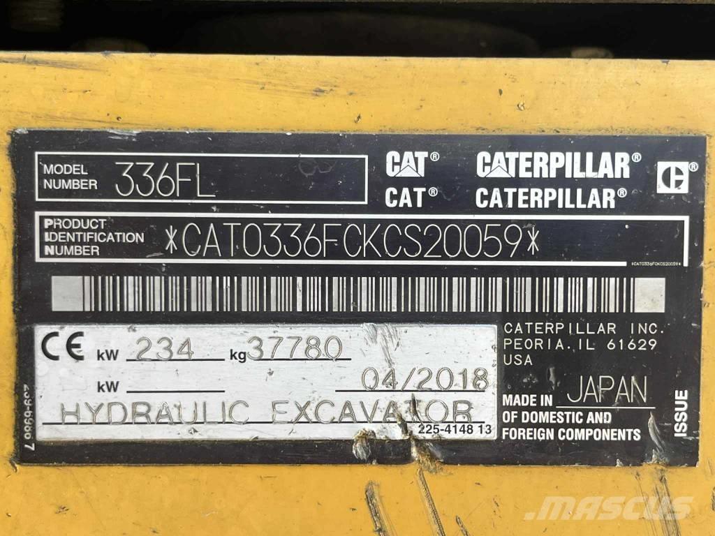 CAT 336 FL Pásová rýpadla