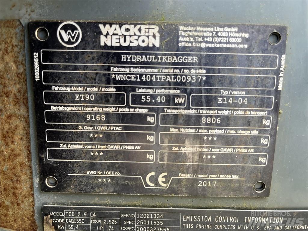 Wacker Neuson ET 90 Midi rýpadla 7t - 12t