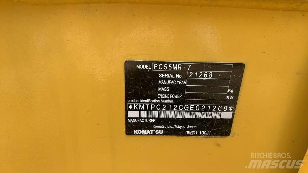 Komatsu PC 55 MR Pásová rýpadla