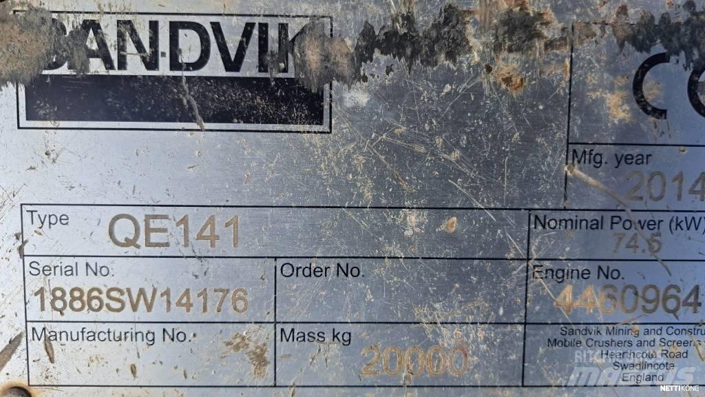 Sandvik QE 141 Mobilní třídiče