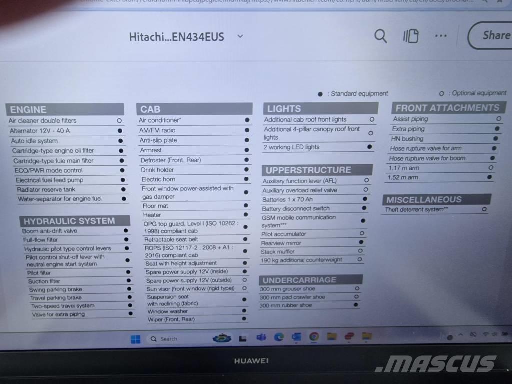 Hitachi ZX 33 U-6 Mini rýpadla < 7t