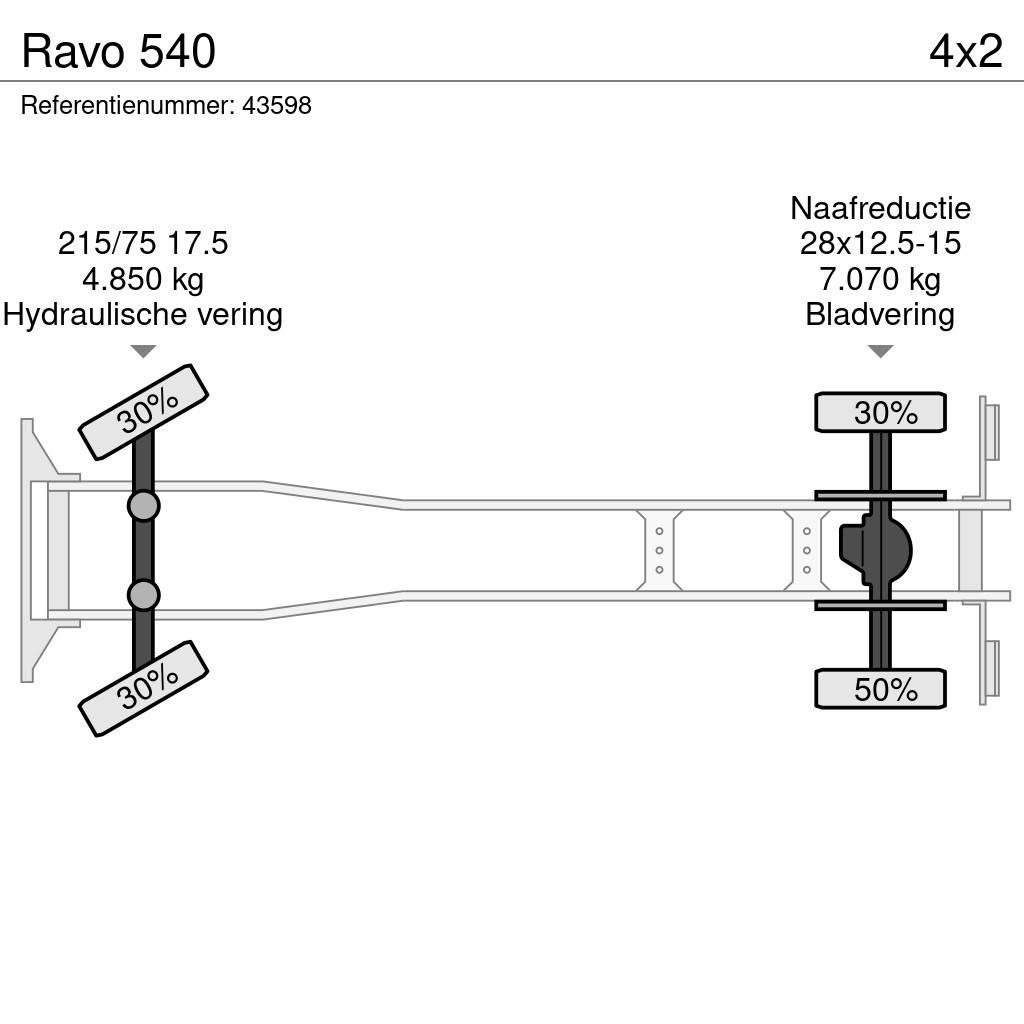 Ravo 540 Zametací vozy