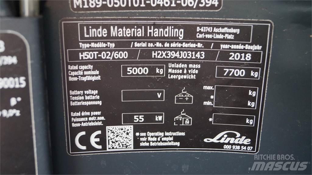 Linde H50T/600 LPG vozíky