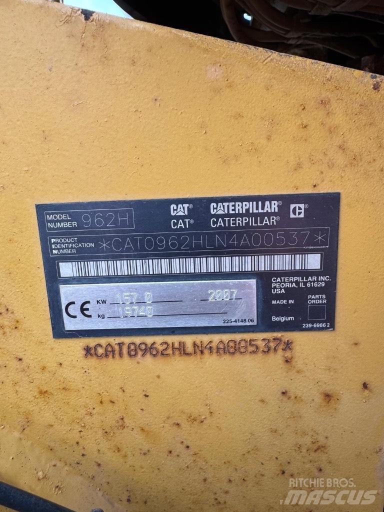 CAT 962 H Kolové nakladače