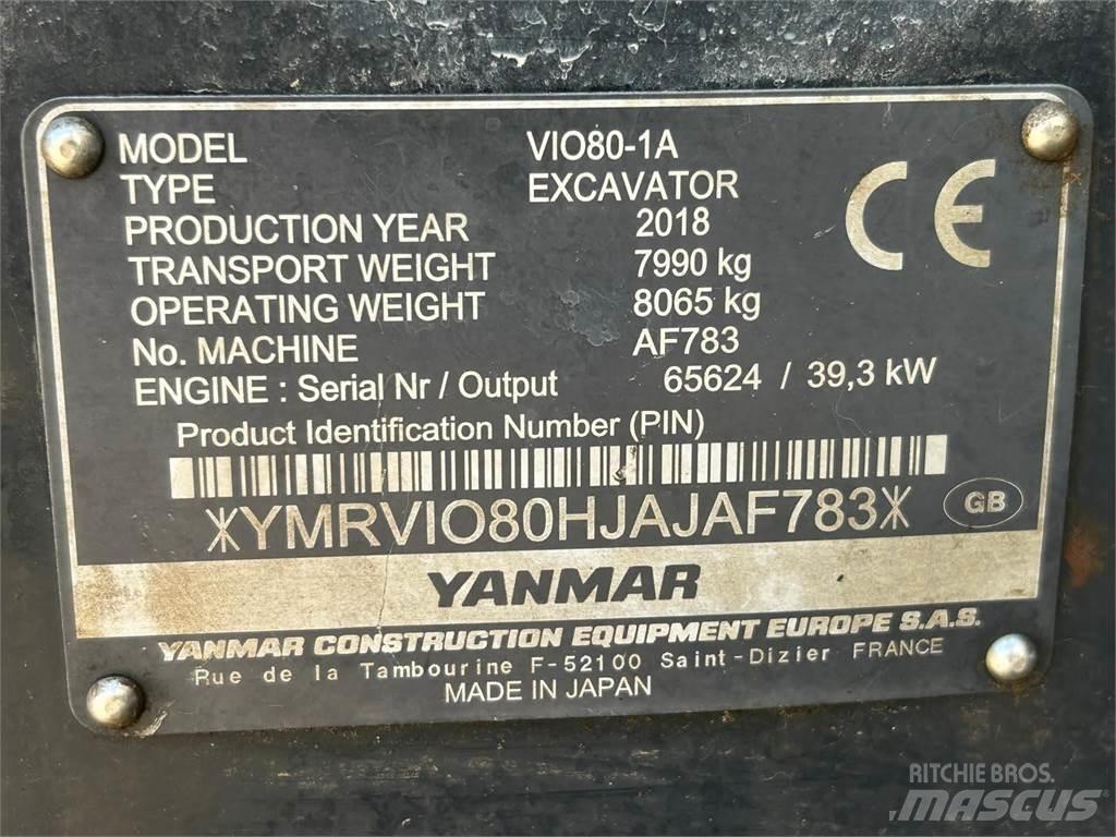 Yanmar Vio 80-1A Midi rýpadla 7t - 12t