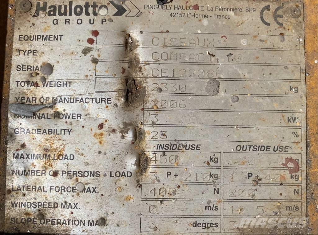 Haulotte Compact 10 Nůžková zvedací plošina