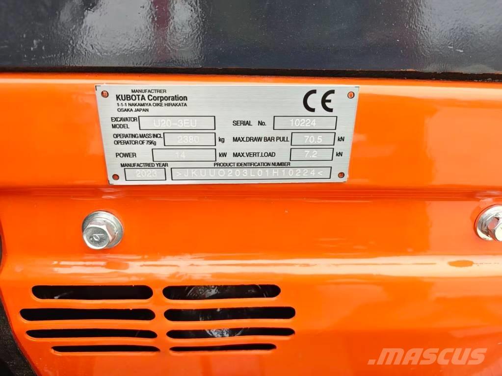 Kubota U20-3EU Mini rýpadla < 7t