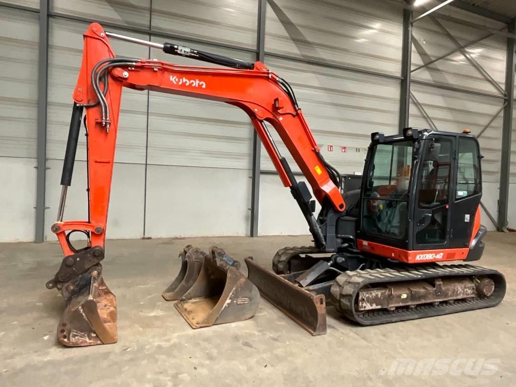 Kubota KX 080-4 A Midi rýpadla 7t - 12t