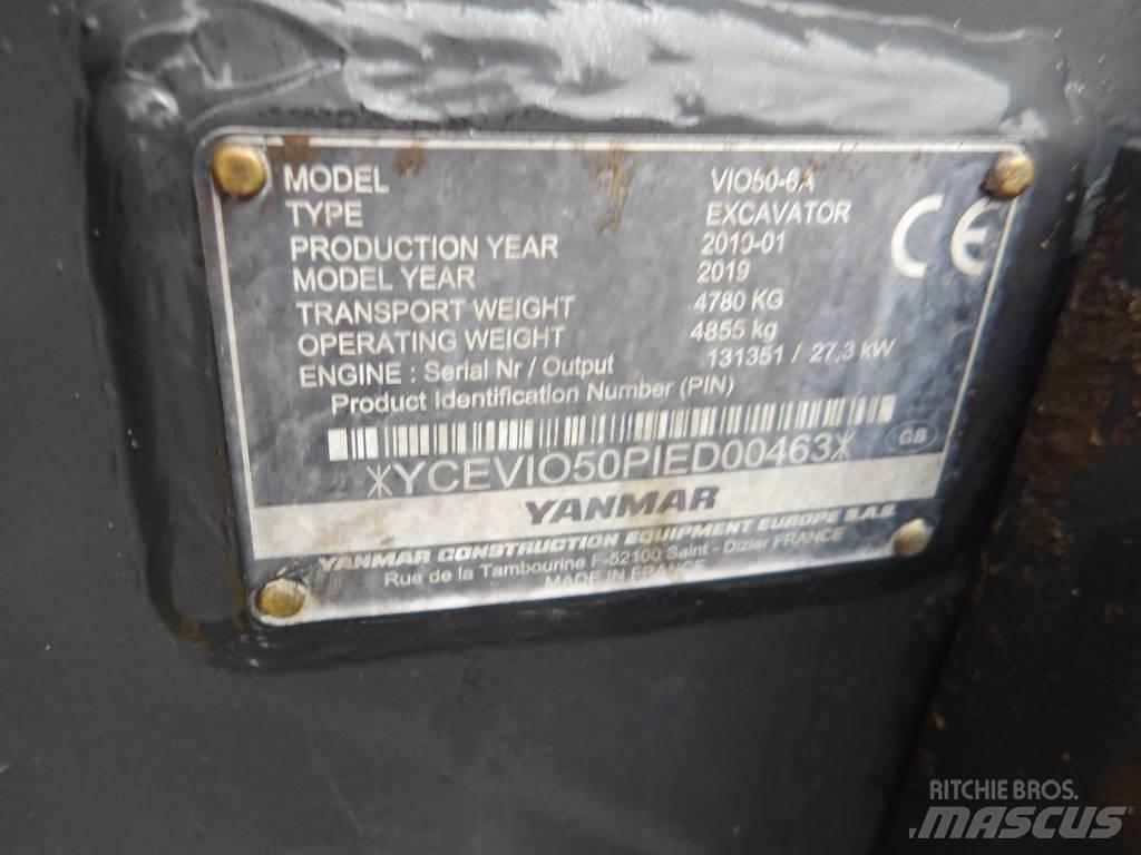 Yanmar Vio 50 Mini rýpadla < 7t