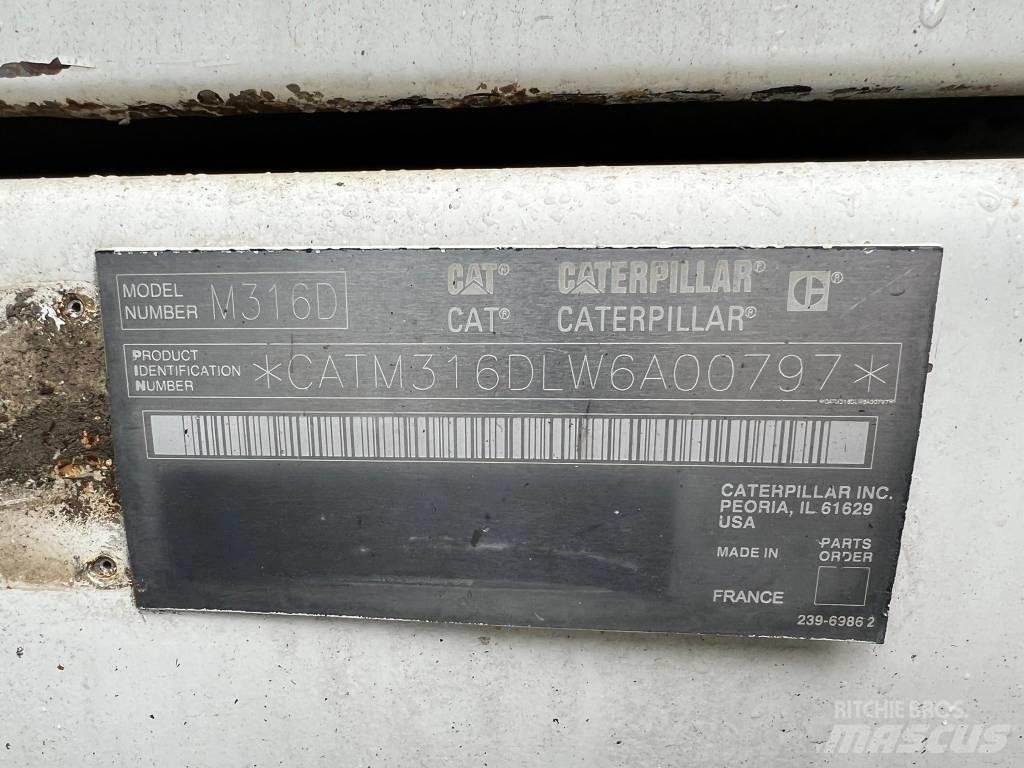 CAT 316 d Kolová rýpadla