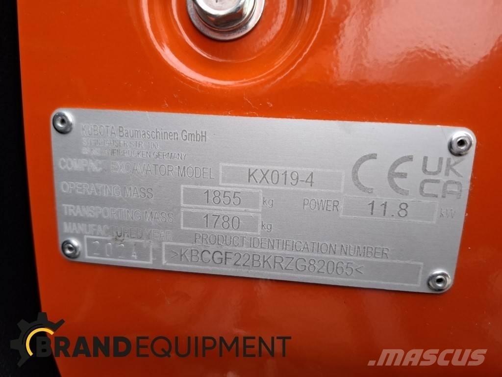 Kubota KX019-4 Mini rýpadla < 7t