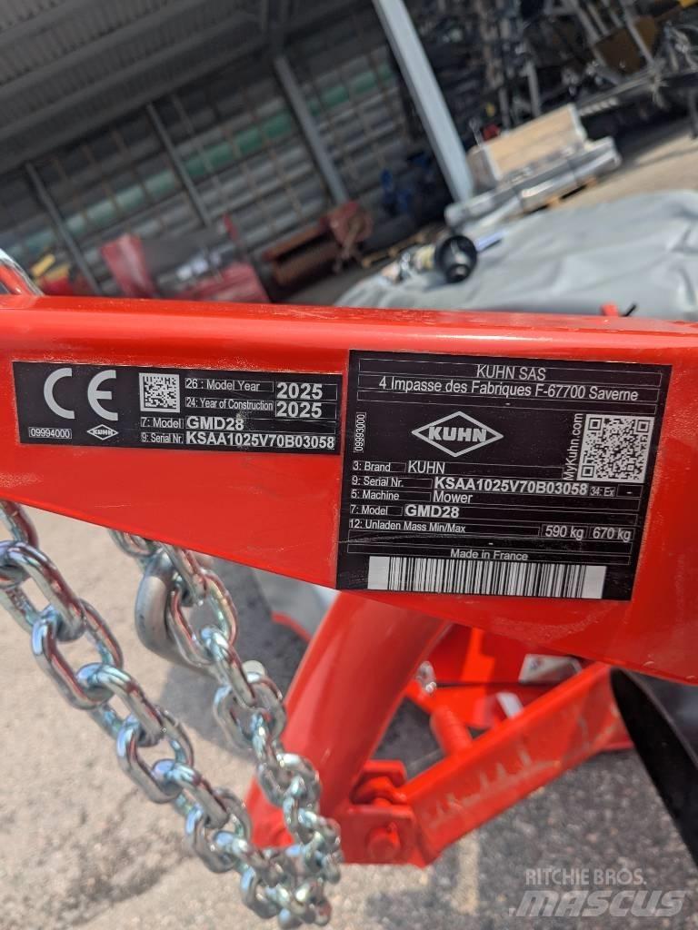 Kuhn GMD 28 Žací stroje