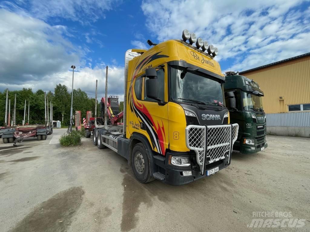 Scania R650 Vozy na přepravu kmenů