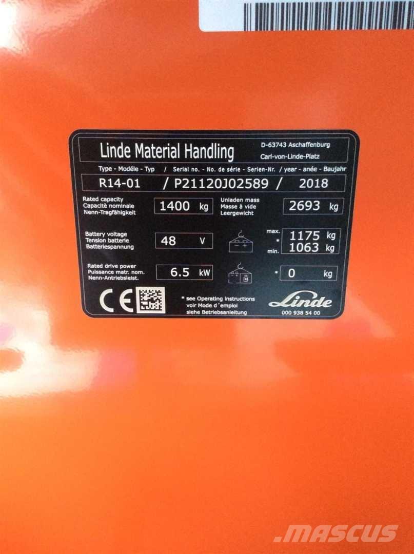 Linde R14 Retraky