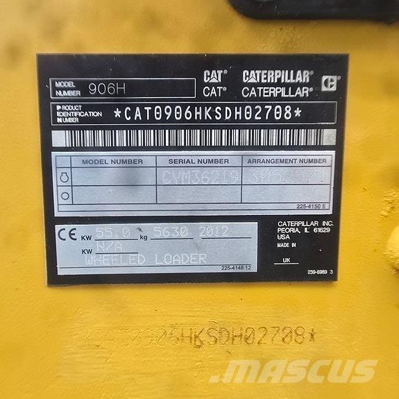 CAT 906H Kolové nakladače
