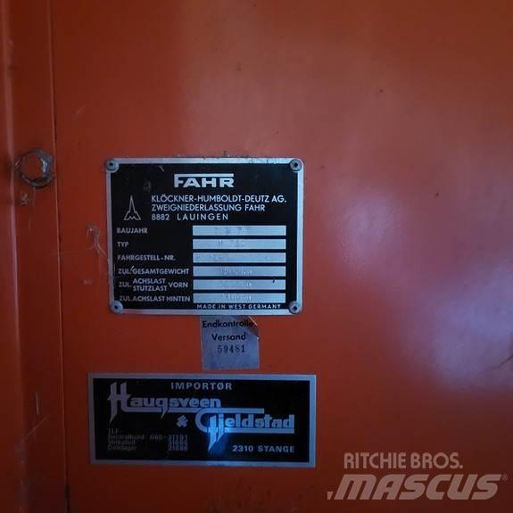 Fahr M 750 Sklízecí mlátičky