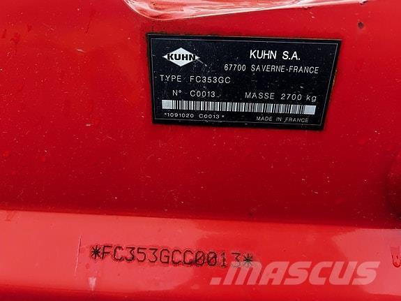 Kuhn FC353 GC Žací stroje