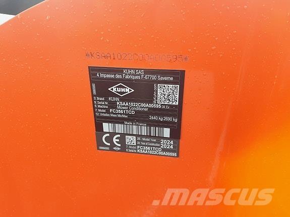 Kuhn FC3561TCD Stroje na sklizeň pícnin-příslušenství
