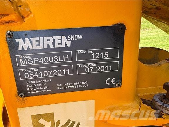 Meiren 2011 Sněžné pluhy, přední sněhové radlice