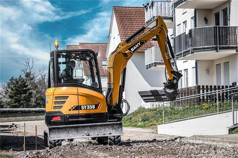 Sany SY35U Pásová rýpadla